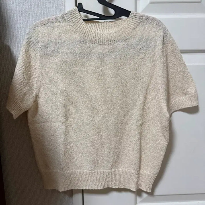 [BUNJANG] Holgarment Linen Blend Knit Top / (새제품) 26SS 홀가먼트 니트 여성 여름 반팔 라운드넥 부클 린넨