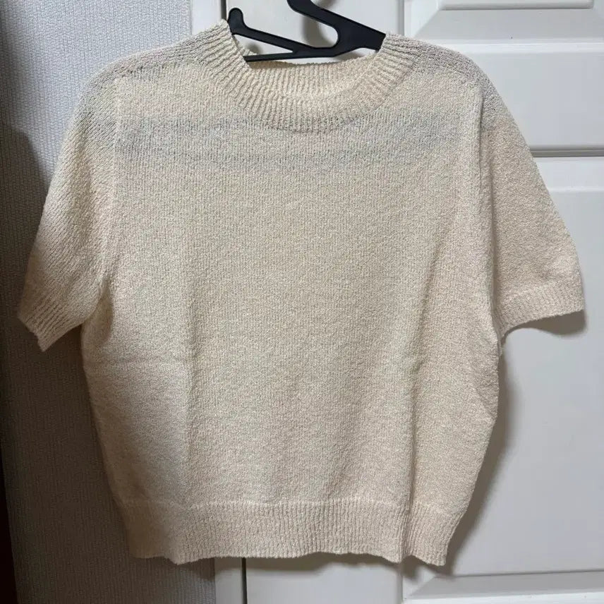 [BUNJANG] Holgarment Linen Blend Knit Top / (새제품) 26SS 홀가먼트 니트 여성 여름 반팔 라운드넥 부클 린넨