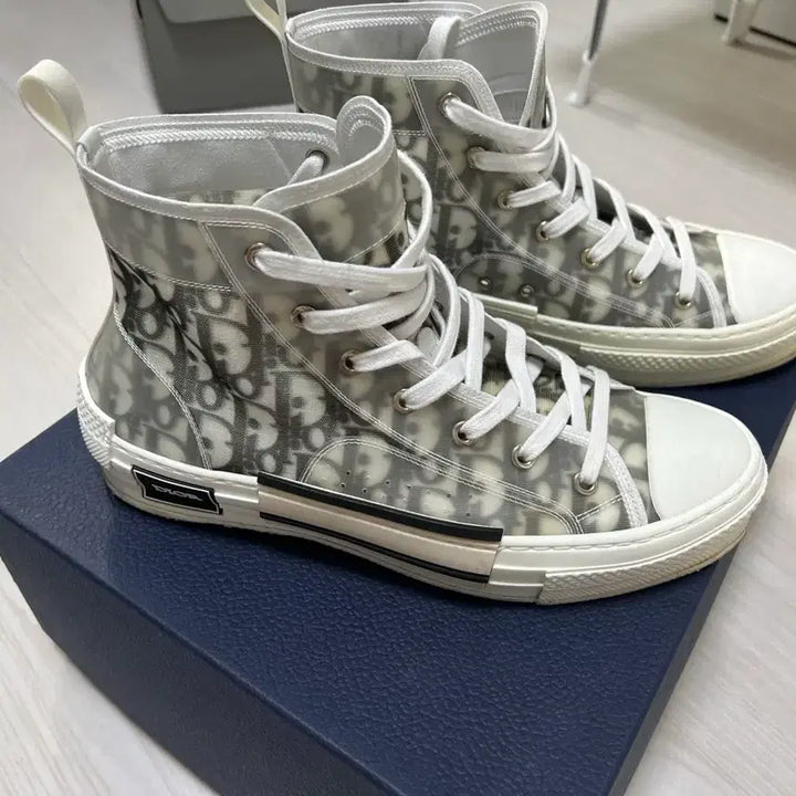 [BUNJANG] Dior B23 Oblique High-Top Sneakers Size 42 / 디올 오블리크 하이탑 42사이즈