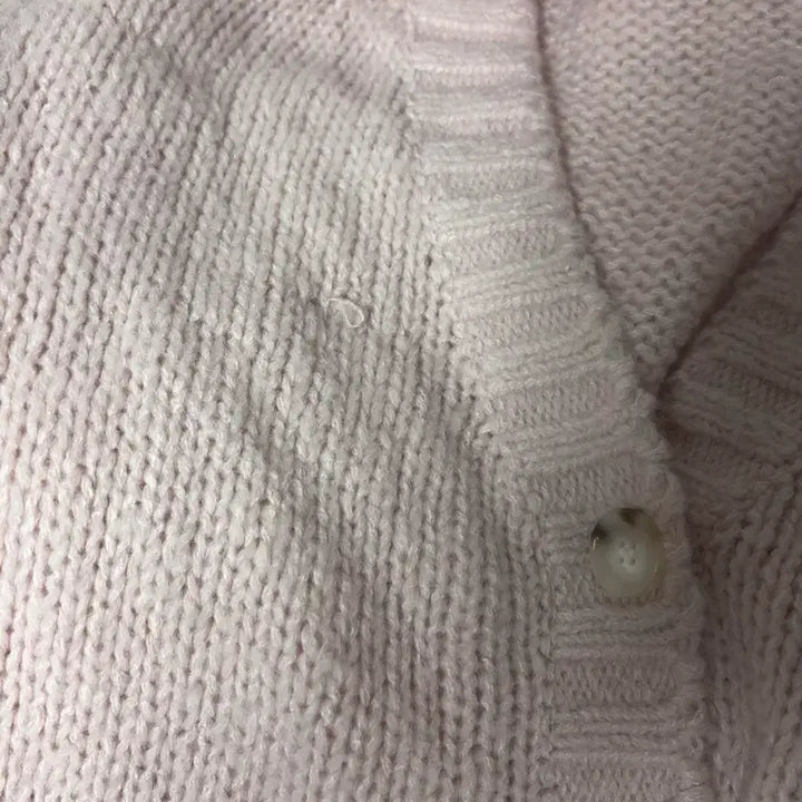 [BUNJANG] 3 Times Loose Peanut Cardigan Pink / 쓰리타임즈 루즈 피넛 가디건 핑크