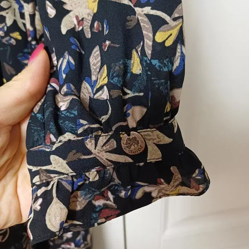 [BUNJANG] Thursday Island Floral Chiffon Dress / 써스데이 아일랜드,썰스데이 플라워 쉬폰 드레스 S