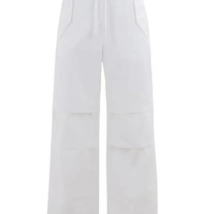 [BUNJANG] Kimseoul Russel Pleated Pants White Size 1 / 킴서울 러슬 핀턱 팬츠 화이트 1 사이즈