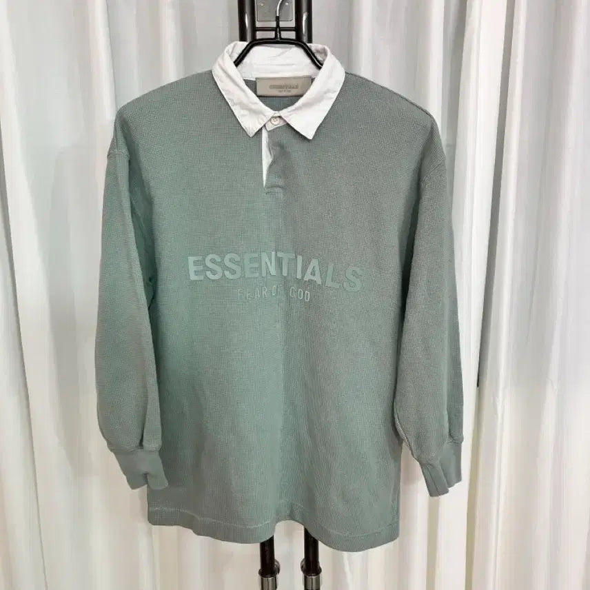 [SOLD OUT] 피어오브갓 에센셜 와플 헨리 럭비 셔츠 여성 s~m