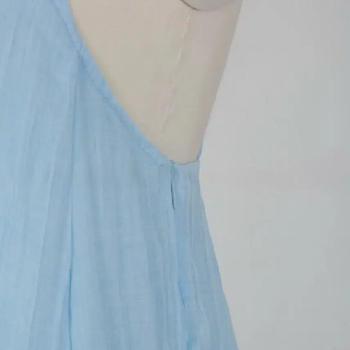 [BUNJANG] Sky Blue Long Cami Dress / 끈나시 롱 원피스 스카이블루 free