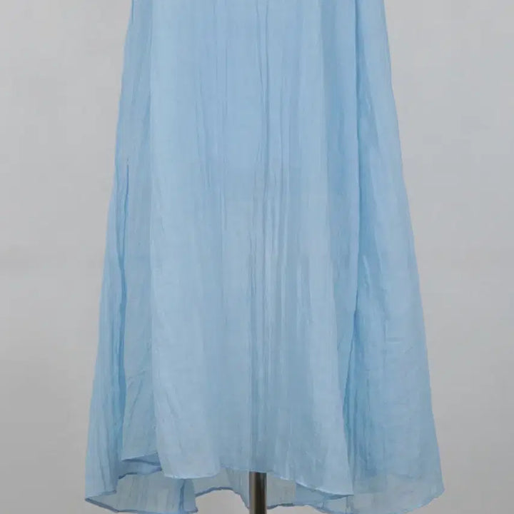[BUNJANG] Sky Blue Long Cami Dress / 끈나시 롱 원피스 스카이블루 free