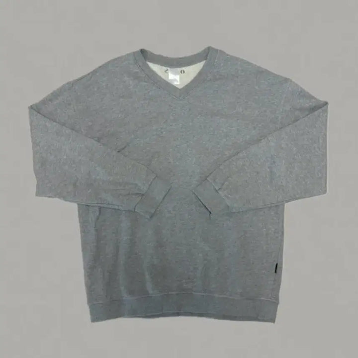[BUNJANG] V-Neck Grey Sweatshirt T-Shirt / 브이넥 그레이 맨투맨 티셔츠