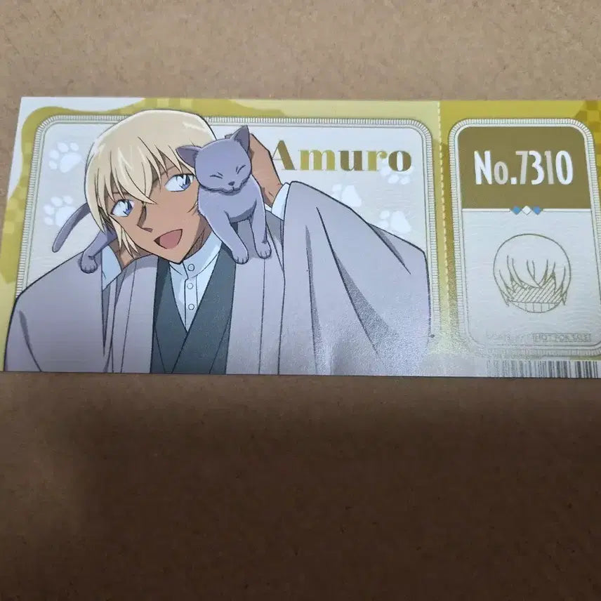 [BUNJANG] Detective Conan Animate Exclusive Ticket Amuro / 명탐정 코난 애니메이트 특전 티켓 아무로(강준영)
