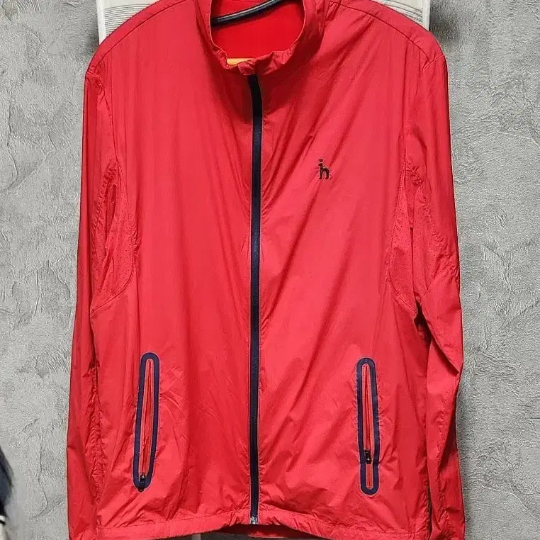 [BUNJANG] Hazzys Red Windbreaker Jumper / 헤지스 빨간색 바람막이 점퍼