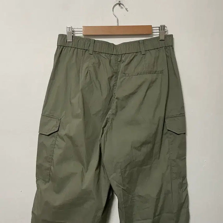 [SOLD OUT] 미사용 32-33 유니클로 면 나일론 카고 밴딩 와이드팬츠 바지 정품