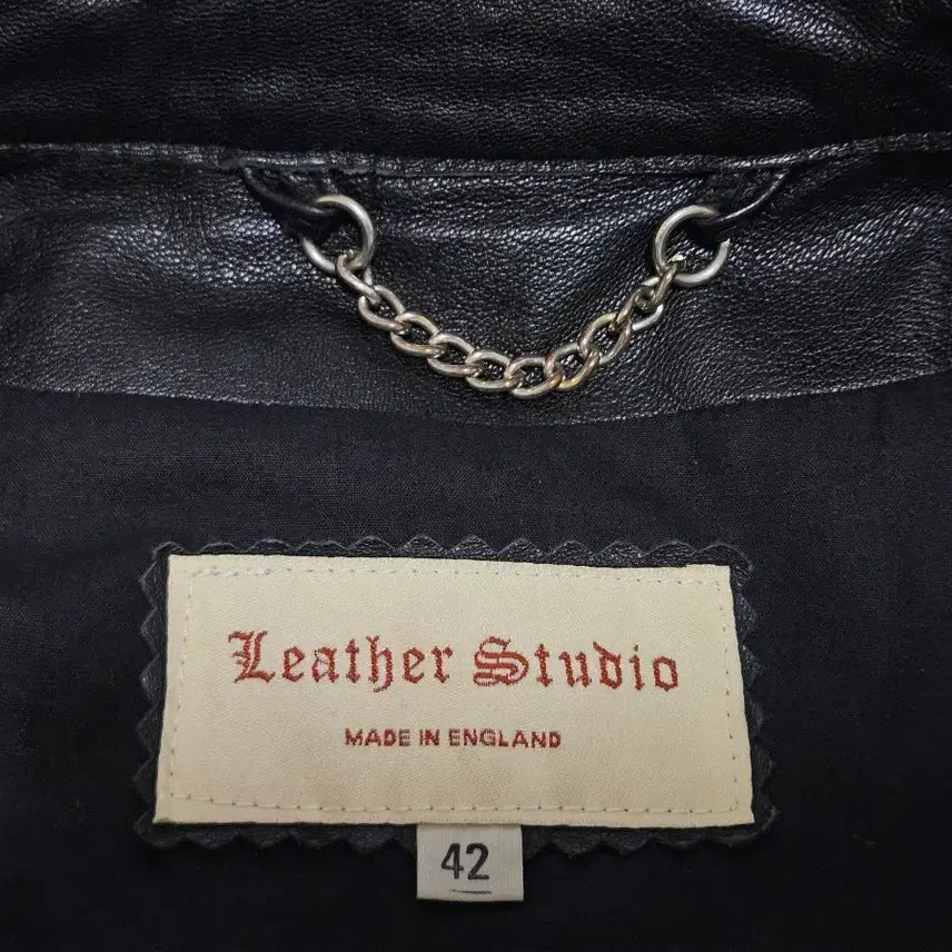 [BUNJANG] Leather Studio Black Leather Rider Jacket / 영국 레더스튜디오 블랙 가죽 라이더 자켓 MADE IN ENGLAND