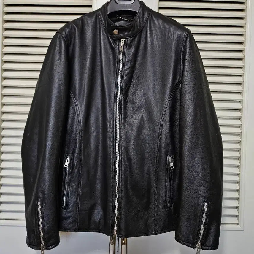 [BUNJANG] Leather Studio Black Leather Rider Jacket / 영국 레더스튜디오 블랙 가죽 라이더 자켓 MADE IN ENGLAND