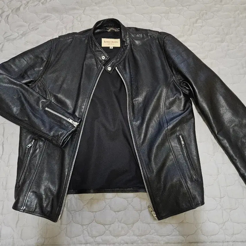 [BUNJANG] Leather Studio Black Leather Rider Jacket / 영국 레더스튜디오 블랙 가죽 라이더 자켓 MADE IN ENGLAND