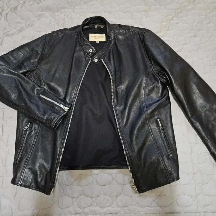 [BUNJANG] Leather Studio Black Leather Rider Jacket / 영국 레더스튜디오 블랙 가죽 라이더 자켓 MADE IN ENGLAND