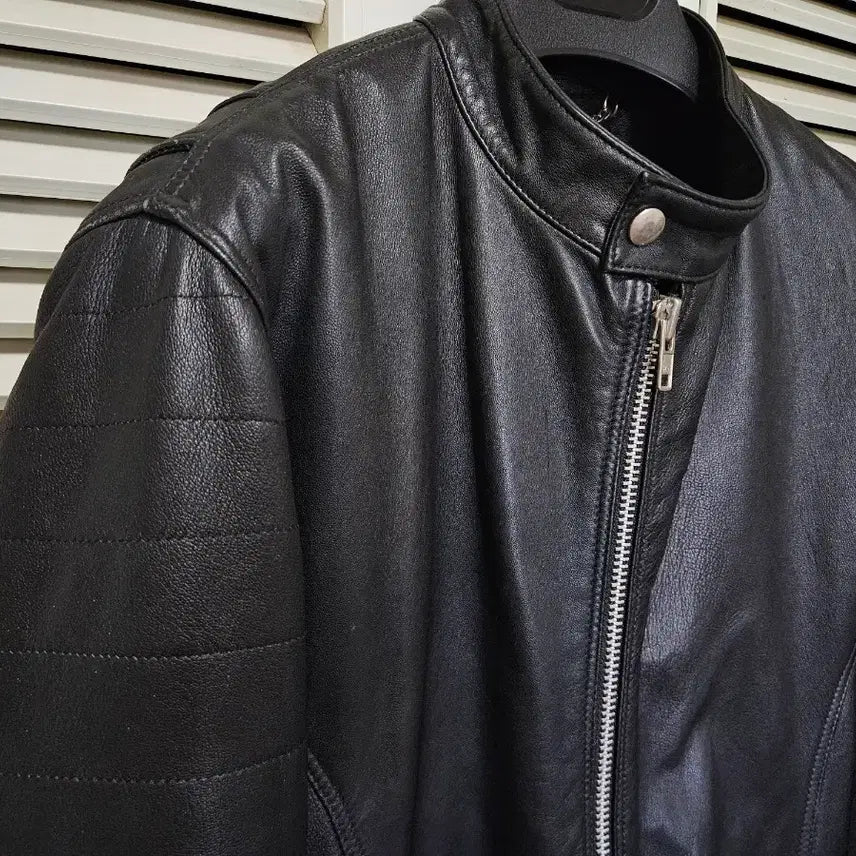 [BUNJANG] Leather Studio Black Leather Rider Jacket / 영국 레더스튜디오 블랙 가죽 라이더 자켓 MADE IN ENGLAND