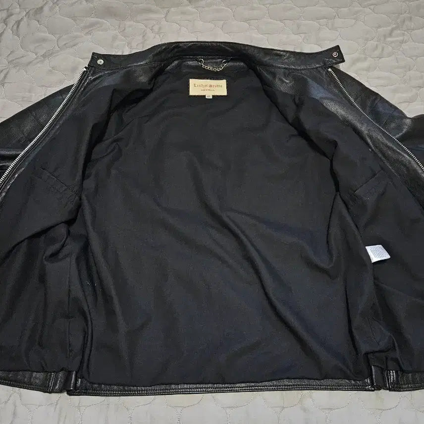 [BUNJANG] Leather Studio Black Leather Rider Jacket / 영국 레더스튜디오 블랙 가죽 라이더 자켓 MADE IN ENGLAND