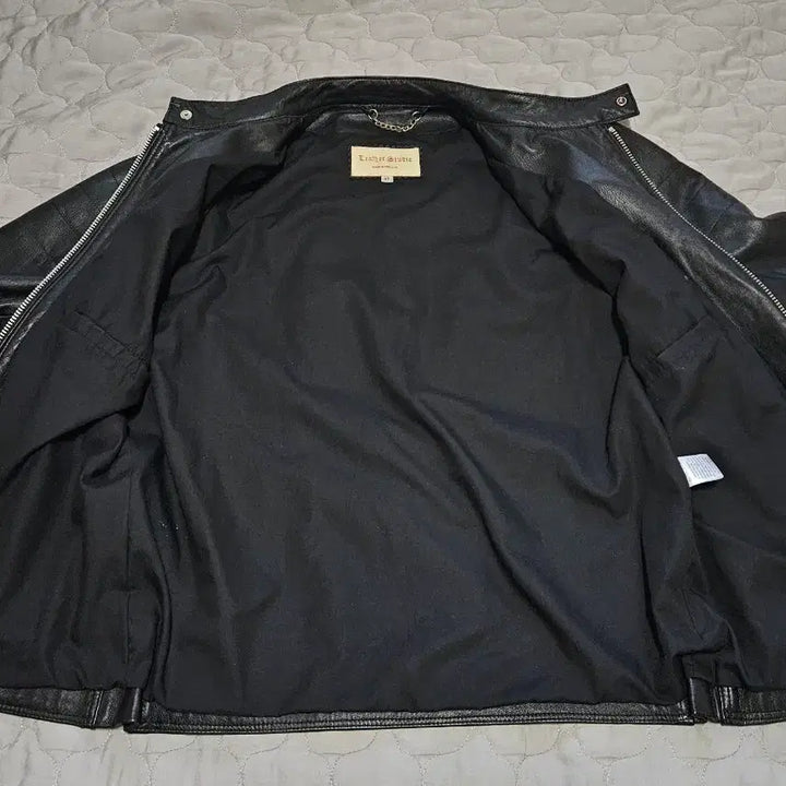 [BUNJANG] Leather Studio Black Leather Rider Jacket / 영국 레더스튜디오 블랙 가죽 라이더 자켓 MADE IN ENGLAND