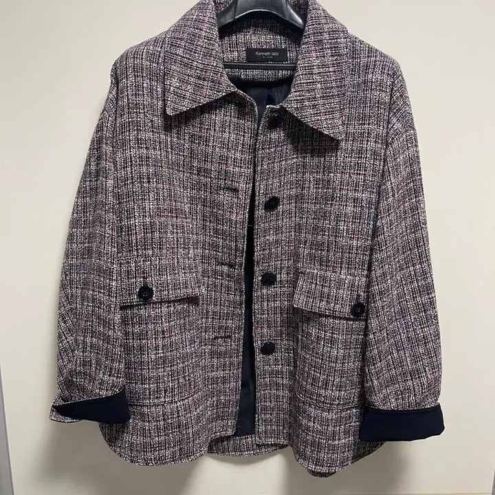 [BUNJANG] Kenneth Lady Tweed Collar Pocket Jacket / [66] 케네스 레이디 트위드 카라 포켓 자켓