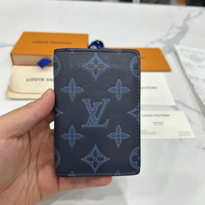 [BUNJANG] Louis Vuitton Shadow Blue Organizer Card Wallet / 루이비통 쉐도우블루 오거나이저 카드지갑