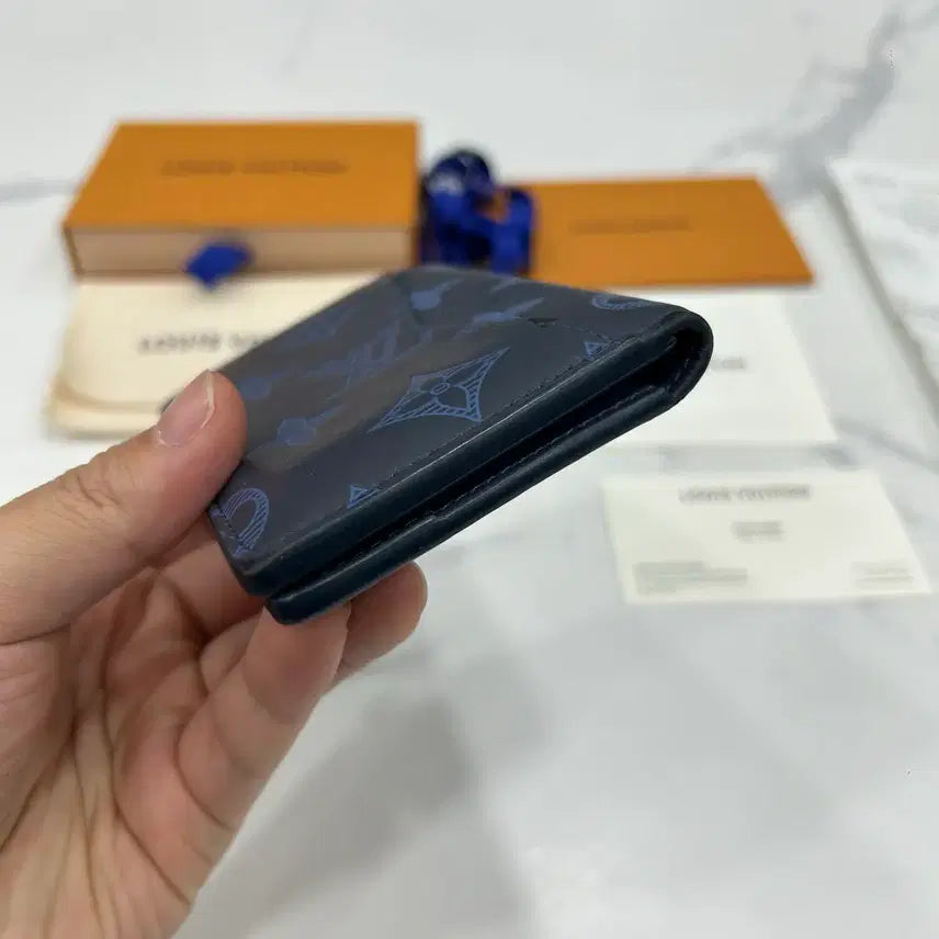 [BUNJANG] Louis Vuitton Shadow Blue Organizer Card Wallet / 루이비통 쉐도우블루 오거나이저 카드지갑