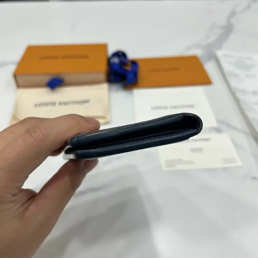 [BUNJANG] Louis Vuitton Shadow Blue Organizer Card Wallet / 루이비통 쉐도우블루 오거나이저 카드지갑
