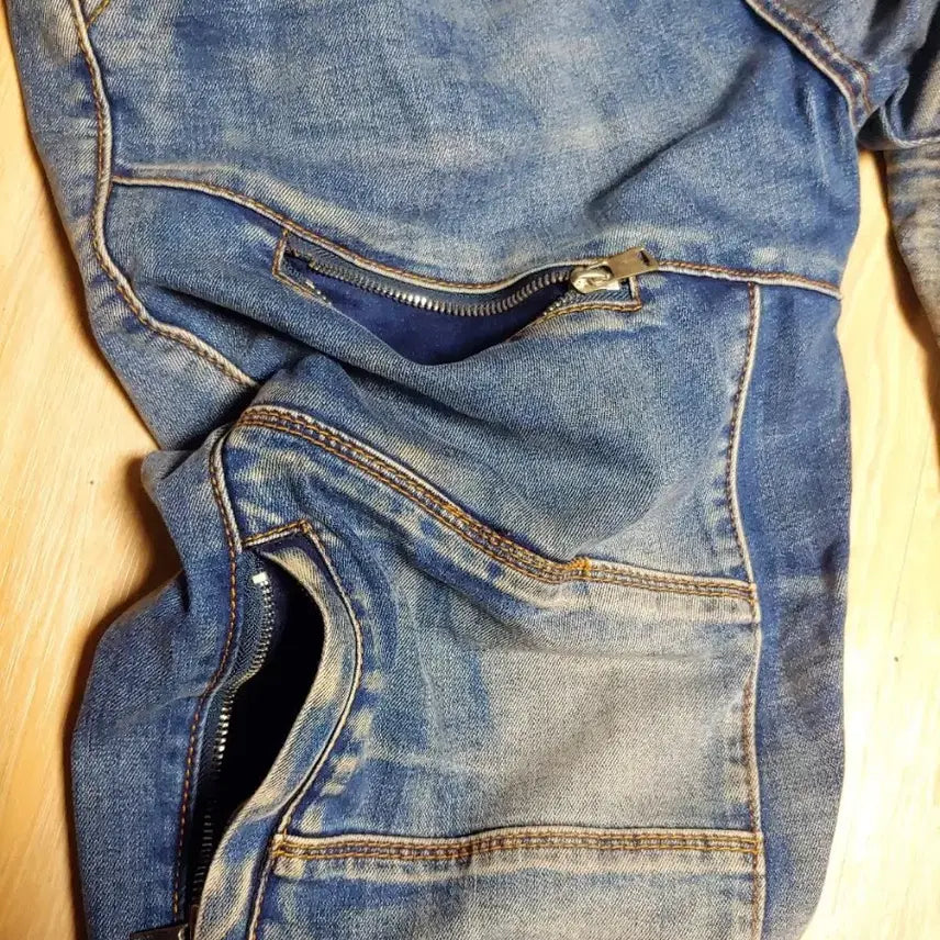 [BUNJANG] Bolero Biker Jeans 34 / 바이커진 중청 34 볼레로 보호구 정품 배달용품