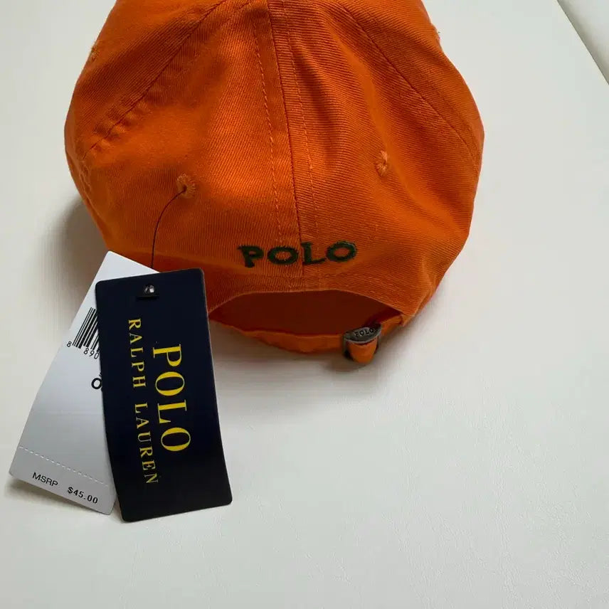 [BUNJANG] Polo Ralph Lauren Orange Cotton Twill Ball Cap Hat / 폴로 랄프로렌 볼캡모자 (오렌지)(새상품)