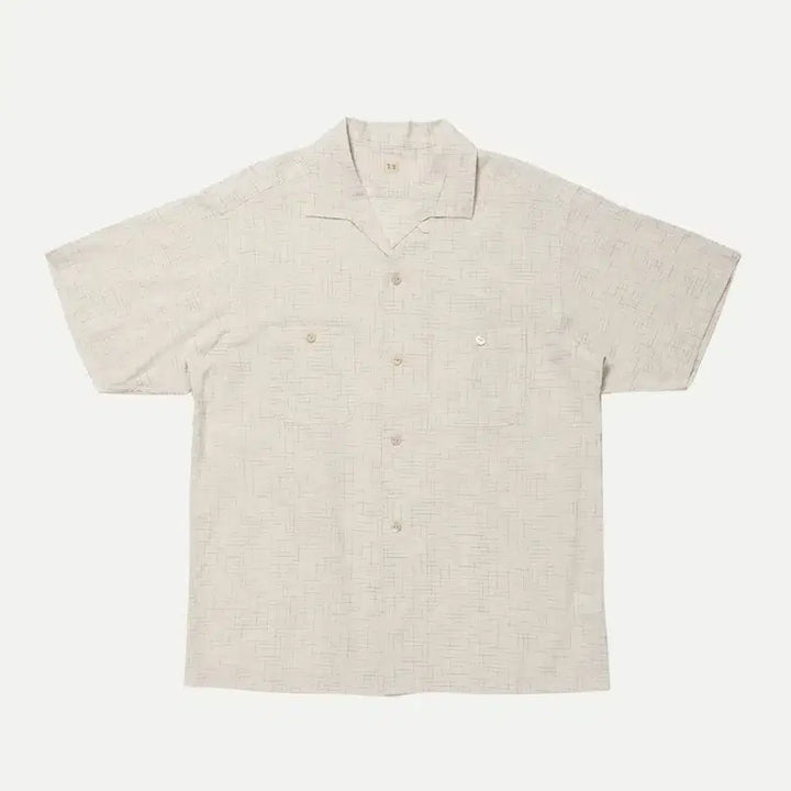 [BUNJANG] Taiga Takahashi LOT.112 SUR GUY SHIRT HEATHER IVORY / 타이가 타카하시 LOT 112 SUR GUY 셔츠 헤더 아이보리