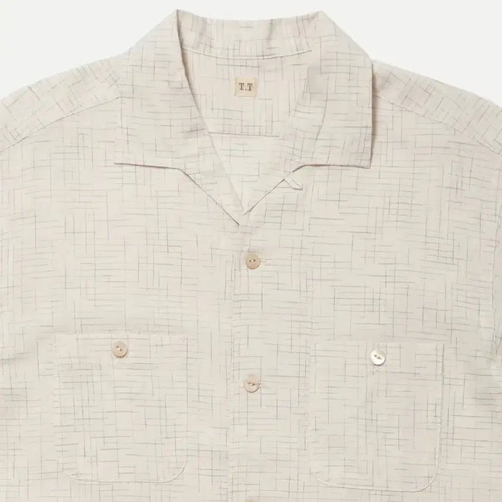 [BUNJANG] Taiga Takahashi LOT.112 SUR GUY SHIRT HEATHER IVORY / 타이가 타카하시 LOT 112 SUR GUY 셔츠 헤더 아이보리
