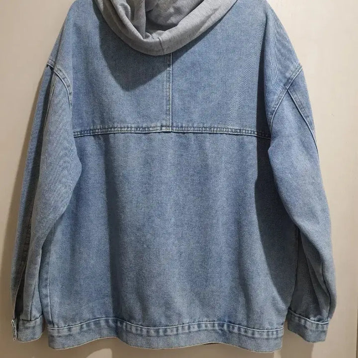 [BUNJANG] Hooded Denim Jacket (95-100) / 미착용 귀여운 후드 데님 청자켓 데님 95~100