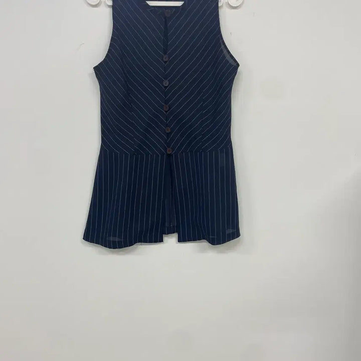 [BUNJANG] Joinus Striped Suit Set (Blouse/Slacks) / 조이너스 스트라이프 정장 세트 (블라우스/슬랙스)
