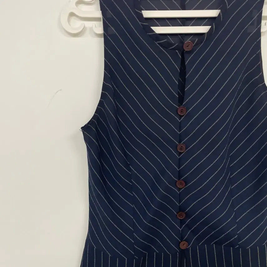[BUNJANG] Joinus Striped Suit Set (Blouse/Slacks) / 조이너스 스트라이프 정장 세트 (블라우스/슬랙스)