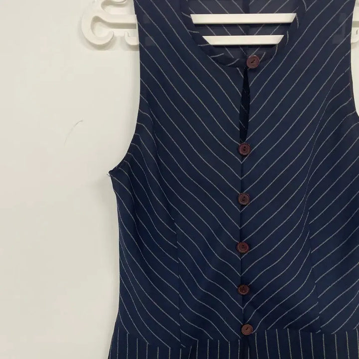 [BUNJANG] Joinus Striped Suit Set (Blouse/Slacks) / 조이너스 스트라이프 정장 세트 (블라우스/슬랙스)