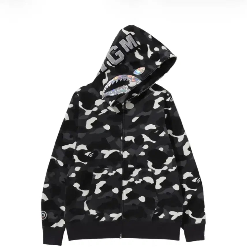 [SOLD OUT] 베이프 시티 M사이즈 야광 후드집업 새상품