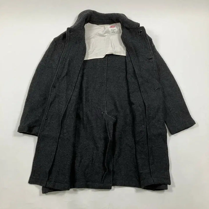 [BUNJANG] Danton Wool Mosser Coat Charcoal Gray / DANTON 단톤 스텐 카라 울모사 코트 차콜 그레이 34