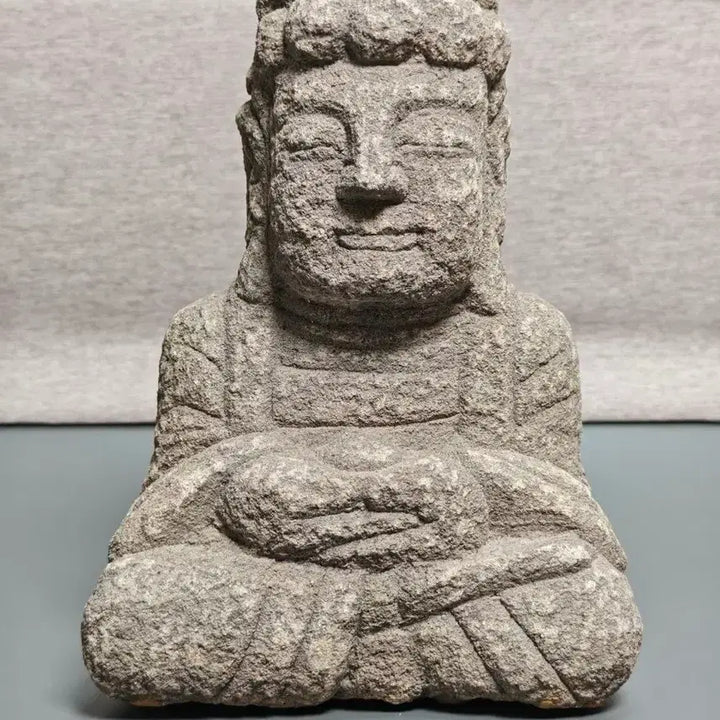 [BUNJANG] Granite Stone Seated Buddha Statue Antique Art Collectible / 화강암 석조 여래 좌상 석불 불상 골동품 고미술품 수집품