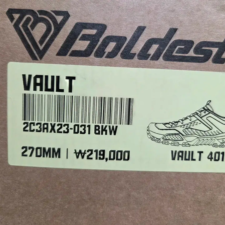 [SOLD OUT] 볼디스트 안전화 VAULT 270(새상품)