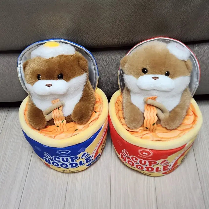 [BUNJANG] Ramen Usouso-chan Plush Doll Set (2 Types) / 라면 우소우소짱 봉제인형 2종 세트