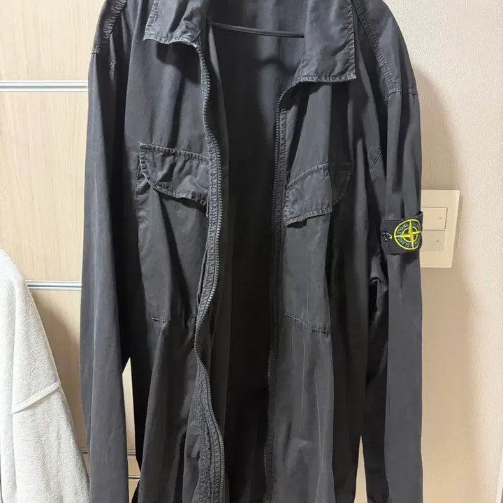 [BUNJANG] 스톤아일랜드 101WN 블랙 오버셔츠 3xl / 스톤아일랜드 101WN 블랙 오버셔츠 3xl