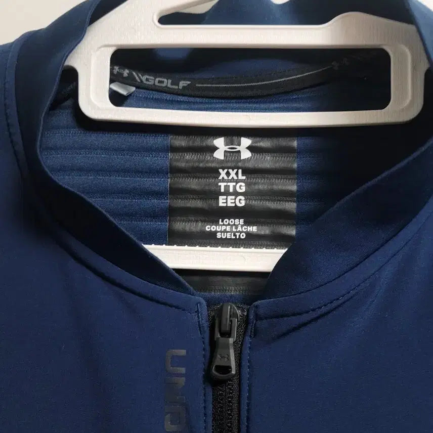 [BUNJANG] Under Armour Navy Warm-up Jacket / 언더아머 네이비 웜업 자켓