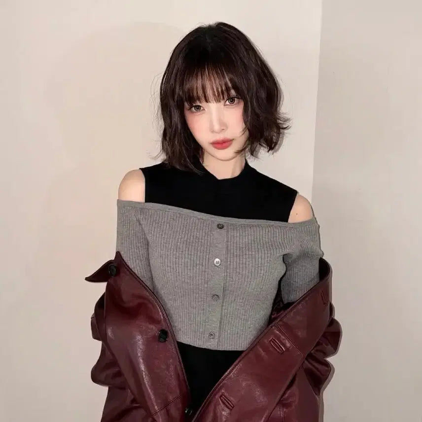 [BUNJANG] Rave Joy Karina Off-Shoulder Long Sleeve Top / (새상품) 레이브 여성 오프숄더 긴팔티셔츠 숄더컷아웃니트 S 조이카리나
