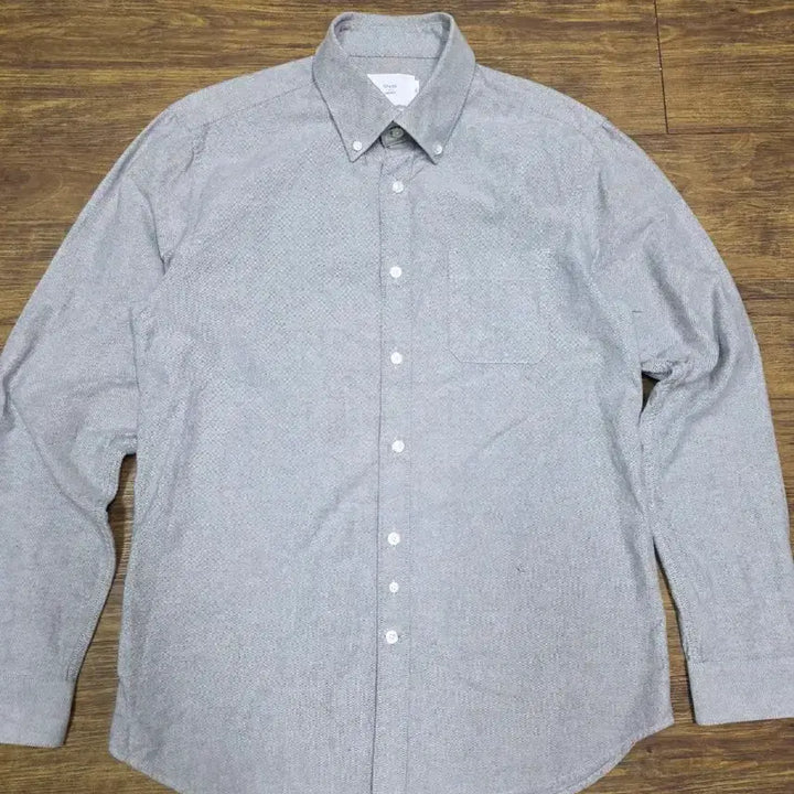 [BUNJANG] SERIES Oxford Shirt Grey Size 100 / 시리즈 옥스포드 셔츠
