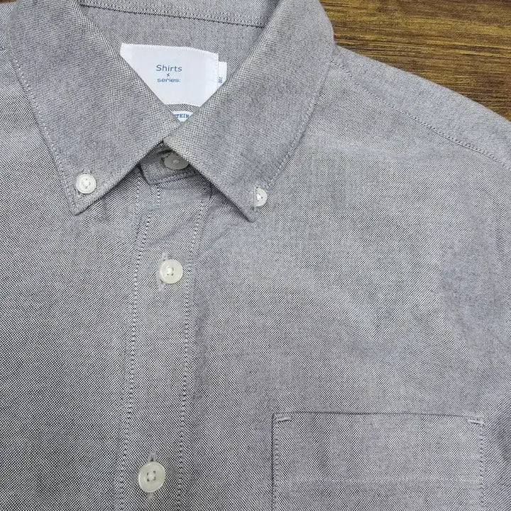[BUNJANG] SERIES Oxford Shirt Grey Size 100 / 시리즈 옥스포드 셔츠