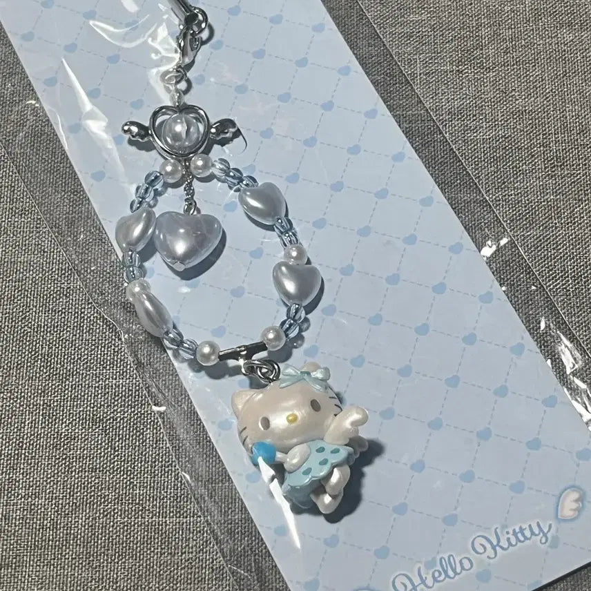 [BUNJANG] Yumemiru Tenshi Hello Kitty Strap (Sealed) / 유메미루 천사 블루 헬로키티스트랩 미개봉