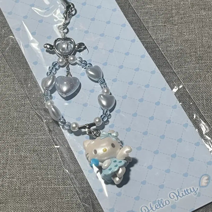 [BUNJANG] Yumemiru Tenshi Hello Kitty Strap (Sealed) / 유메미루 천사 블루 헬로키티스트랩 미개봉