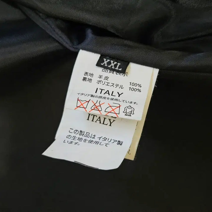 [BUNJANG] Italy Lambskin Leather Rider Jacket Black 100 Size / 이태리 램스킨 가죽 라이더 자켓 블랙 ITALY 양가죽 제품 100사이즈