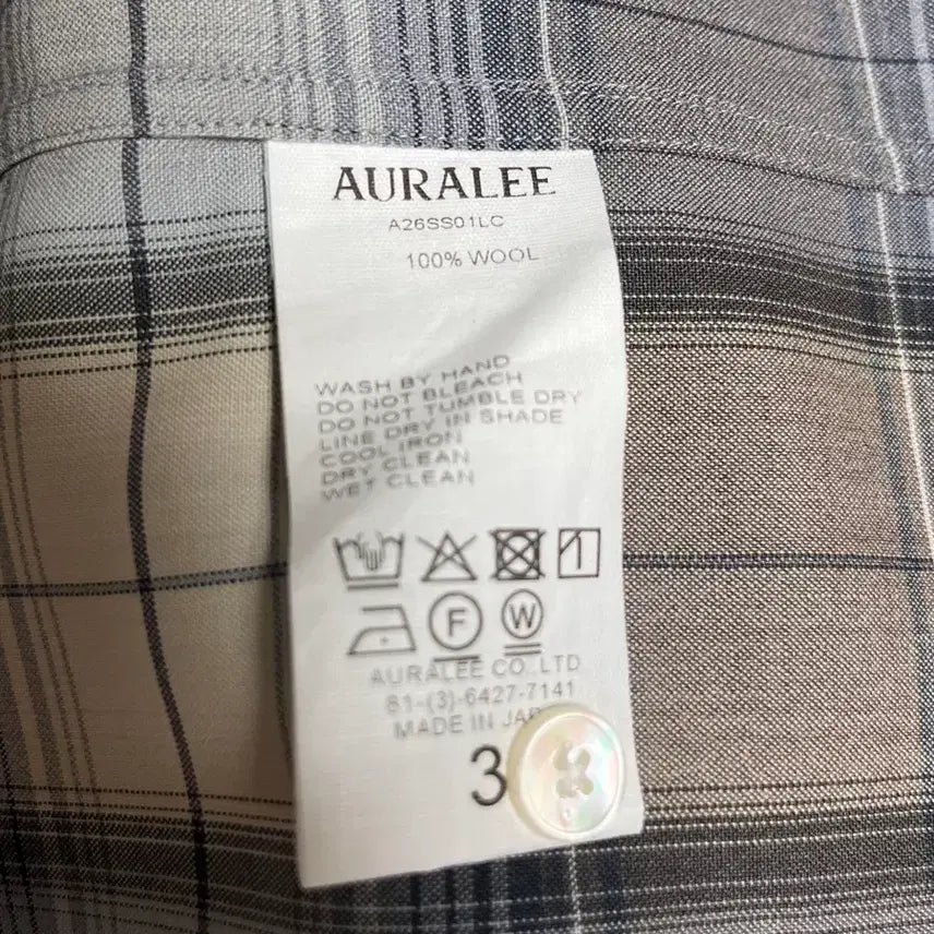 [SOLD OUT] [26SS] SUPER LIGHT WOOL CHECK SHIRT