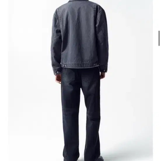 [BUNJANG] In Silence Duck Cotton Work Jacket - Faded Gray (XL) / 인사일런스 덕 코튼 워크 자켓 페이드 그레이 XL