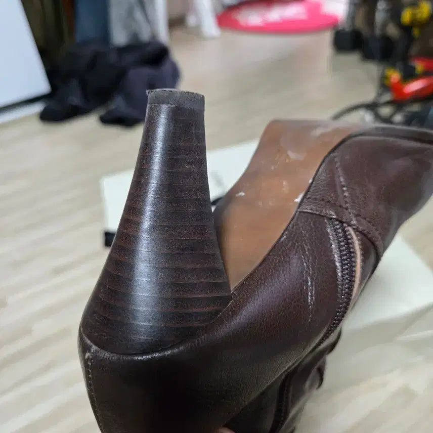 [BUNJANG] Balenciaga Leather Long Boots Brown Women&