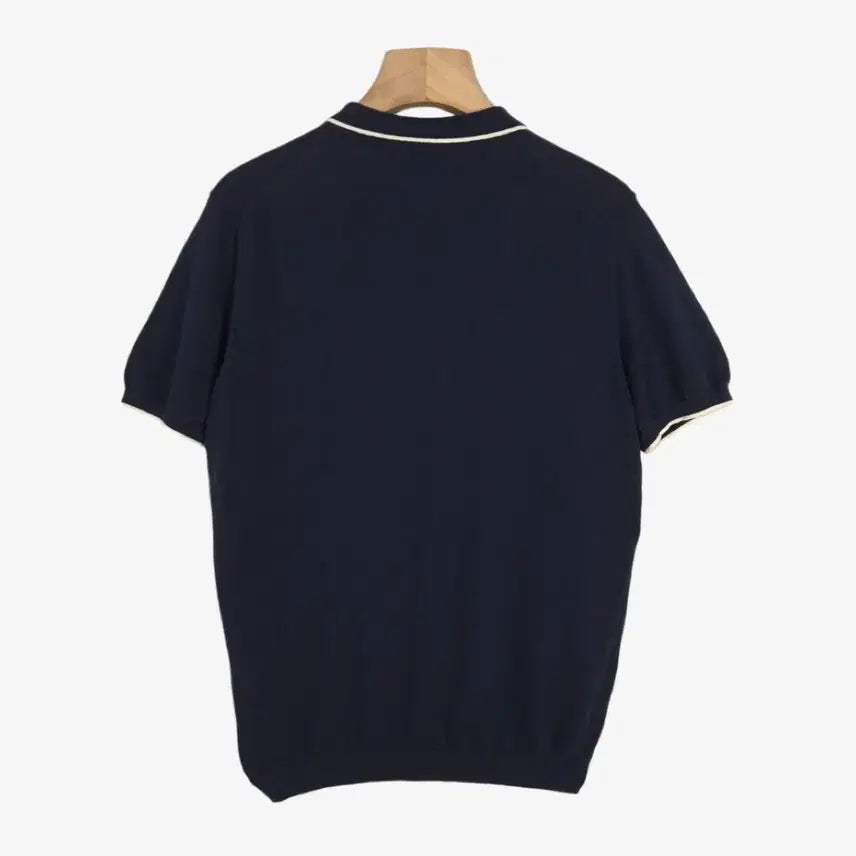 [SOLD OUT] (100-105) 마시모두띠 반팔 니트 카라 네이비