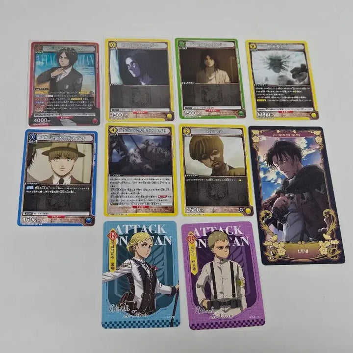 [BUNJANG] Attack on Titan Union Arena Card Eren/Armin/Pieck/Falco/Levi Card / 진격의거인 유니온 아레나 카드 에렌 / 아르민 피크 팔코 리바이 카드